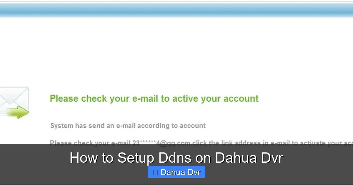How to Setup Ddns on Dahua Dvr