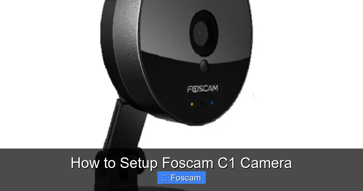 How to Setup Foscam C1 Camera