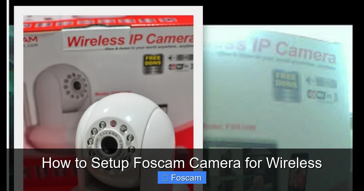How to Setup Foscam Camera for Wireless