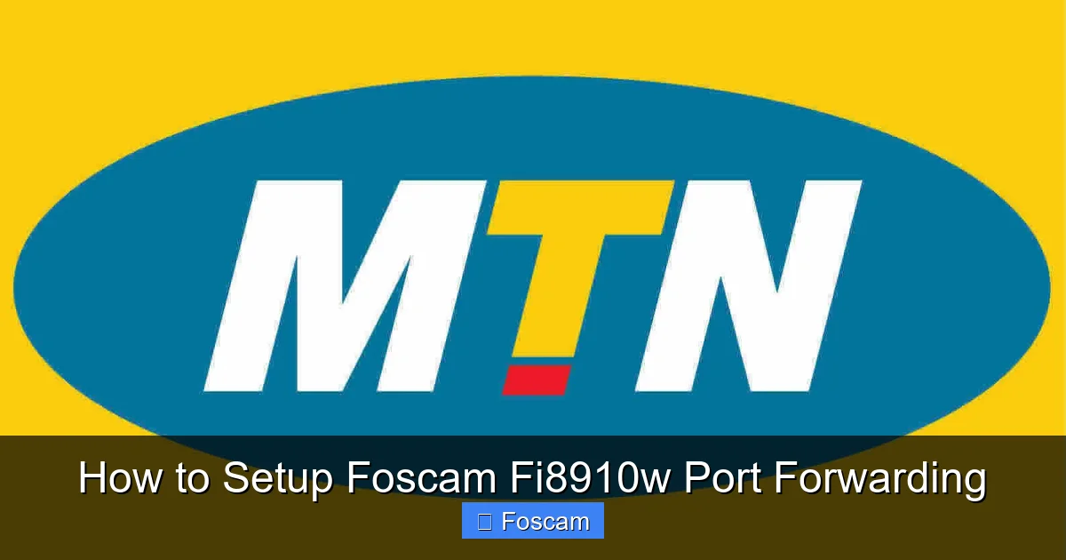 How to Setup Foscam Fi8910w Port Forwarding