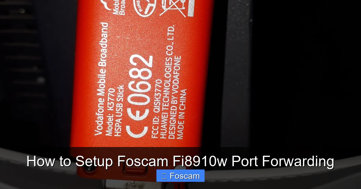 How to Setup Foscam Fi8910w Port Forwarding