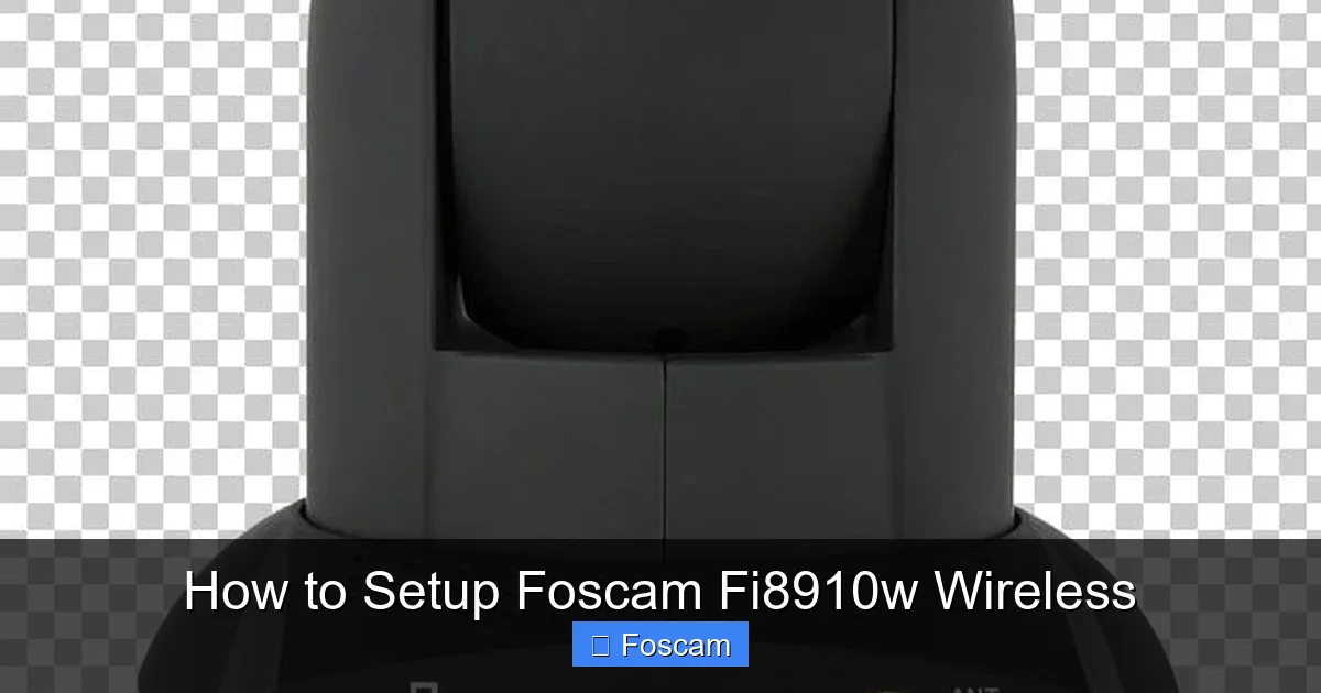 How to Setup Foscam Fi8910w Wireless