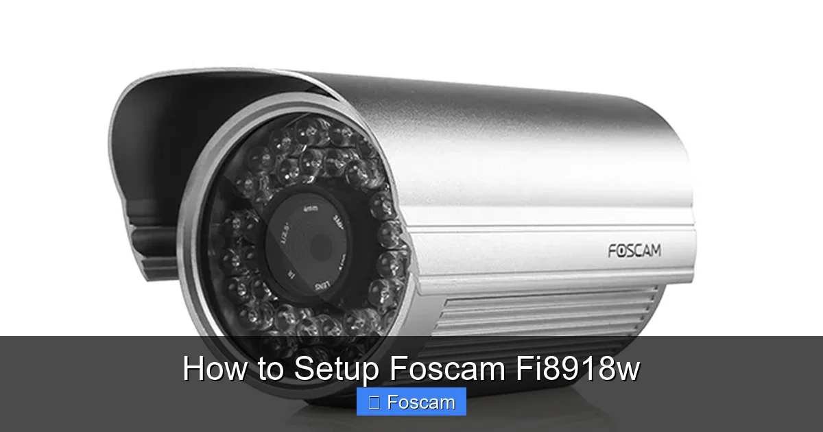 How to Setup Foscam Fi8918w