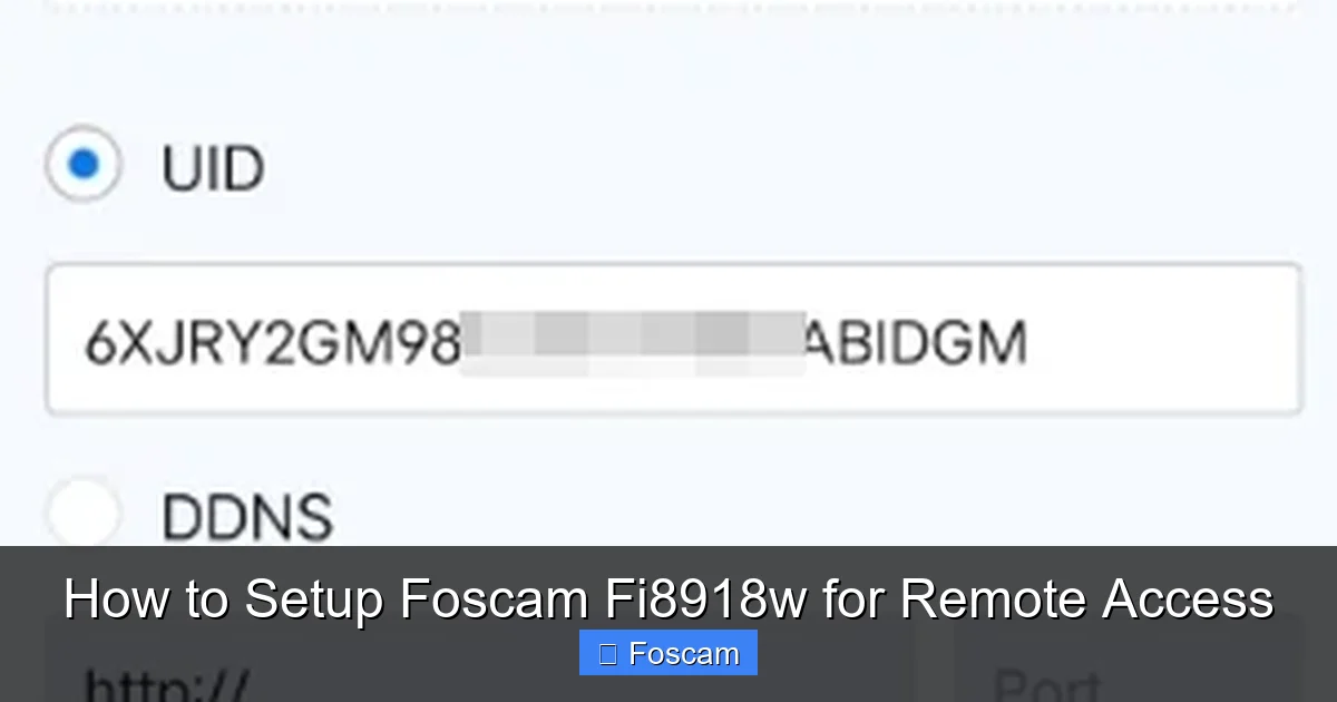 How to Setup Foscam Fi8918w for Remote Access