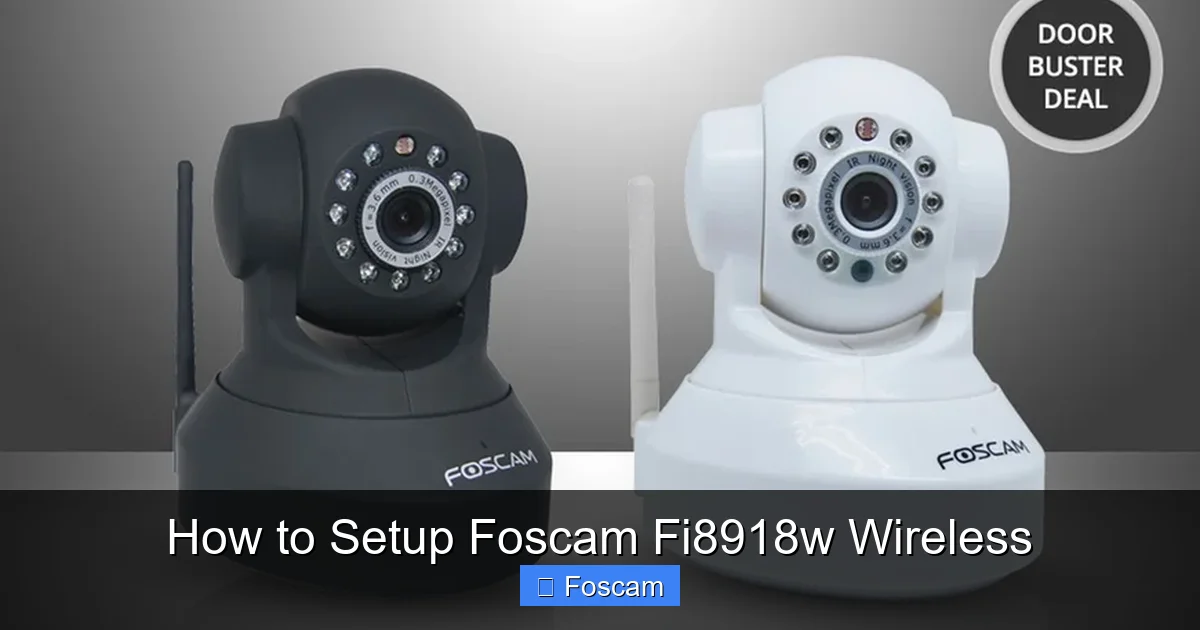 How to Setup Foscam Fi8918w Wireless