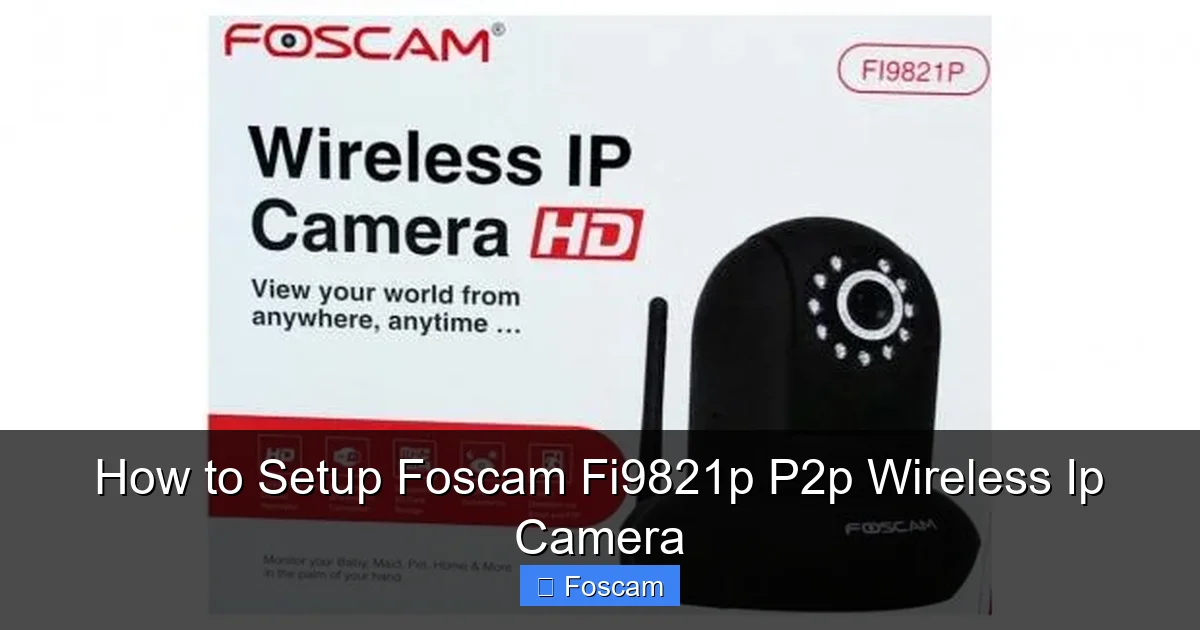 How to Setup Foscam Fi9821p P2p Wireless Ip Camera