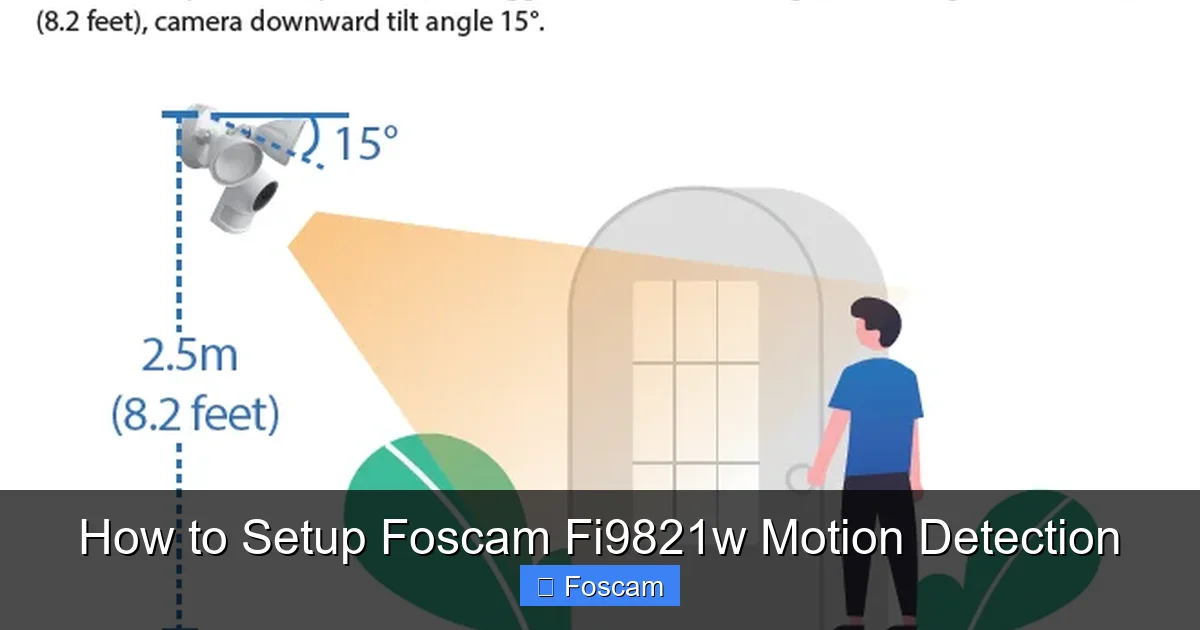 How to Setup Foscam Fi9821w Motion Detection
