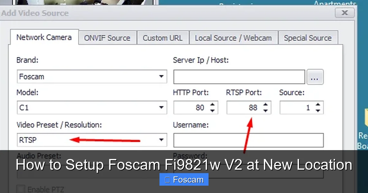 How to Setup Foscam Fi9821w V2 at New Location