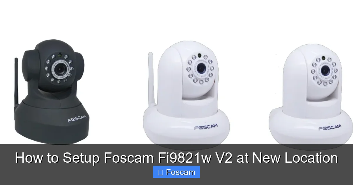 How to Setup Foscam Fi9821w V2 at New Location