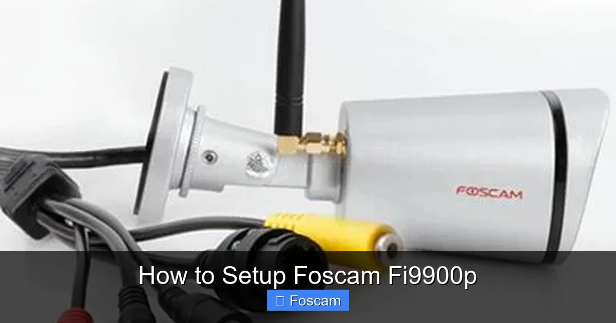 How to Setup Foscam Fi9900p