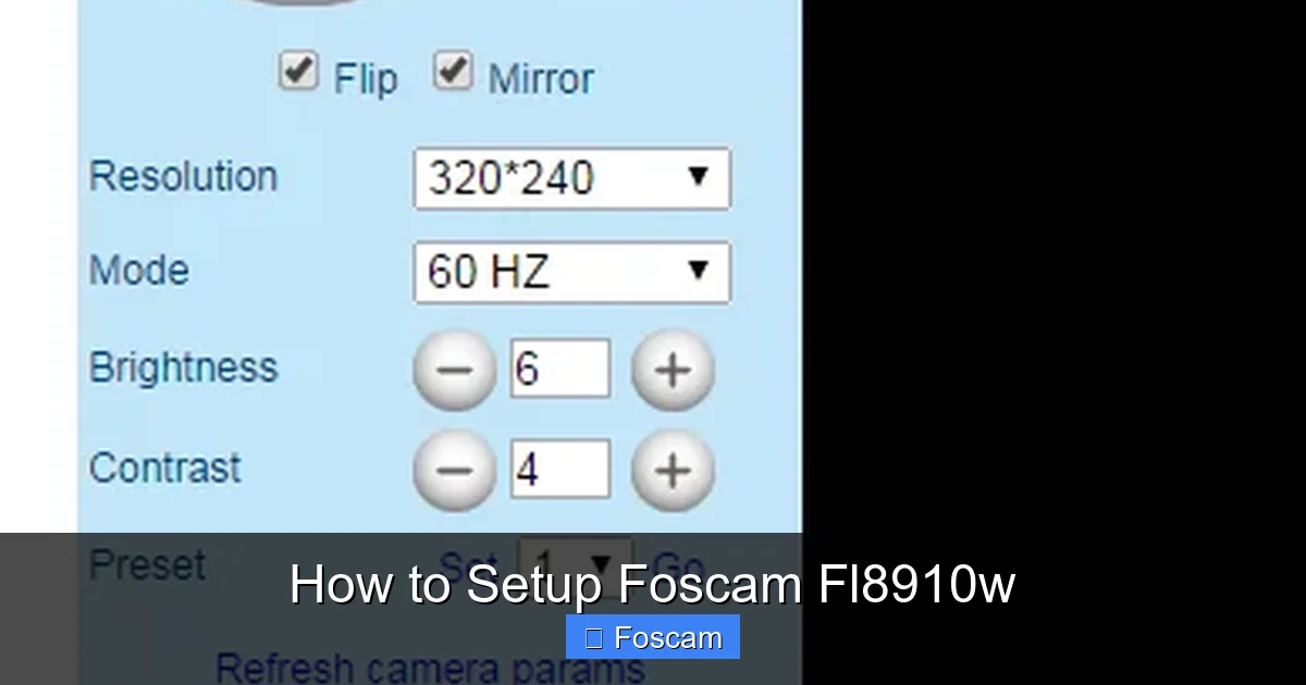 How to Setup Foscam Fl8910w