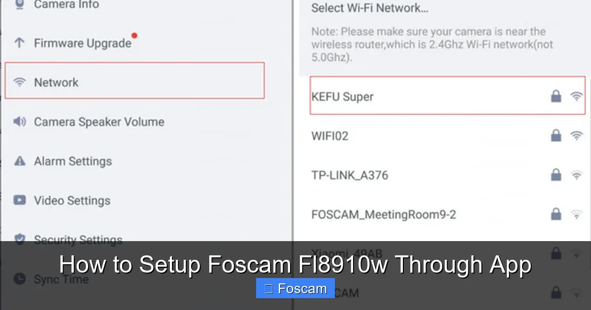 How to Setup Foscam Fl8910w Through App