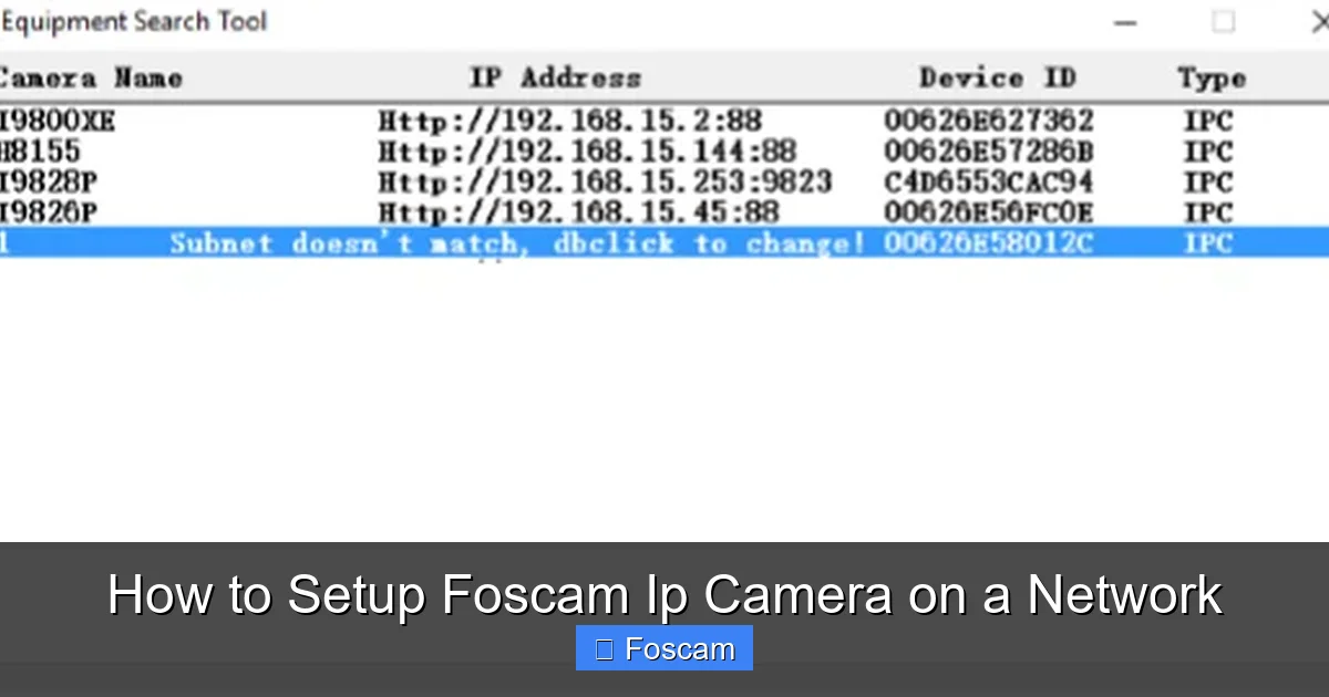 How to Setup Foscam Ip Camera on a Network