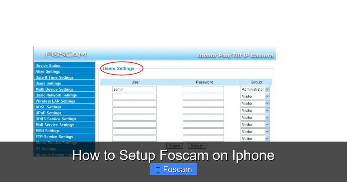 How to Setup Foscam on Iphone