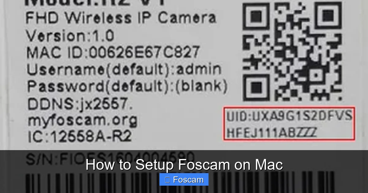 How to Setup Foscam on Mac
