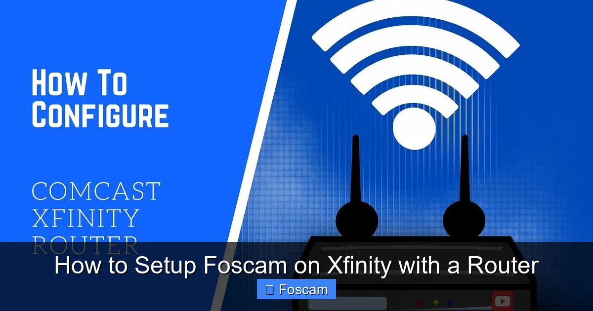 How to Setup Foscam on Xfinity with a Router