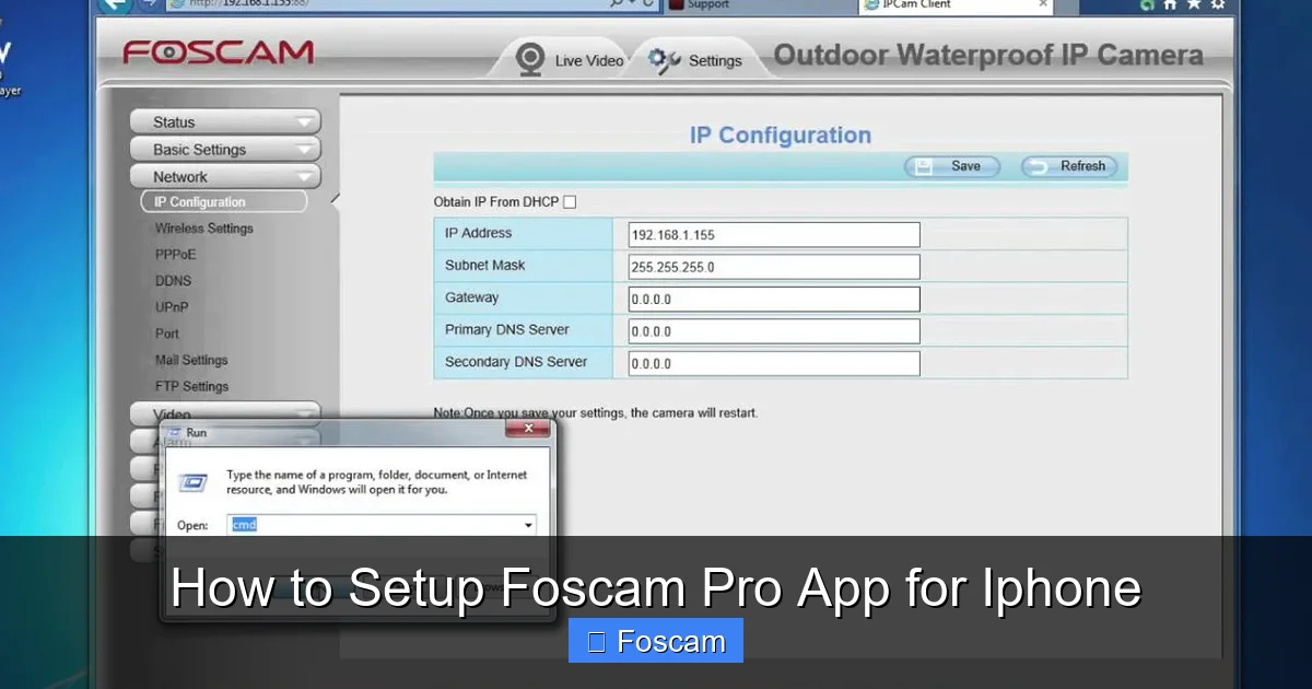How to Setup Foscam Pro App for Iphone
