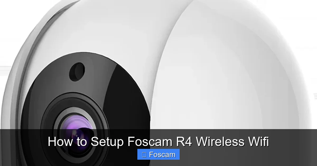 How to Setup Foscam R4 Wireless Wifi