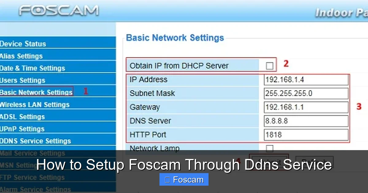 How to Setup Foscam Through Ddns Service