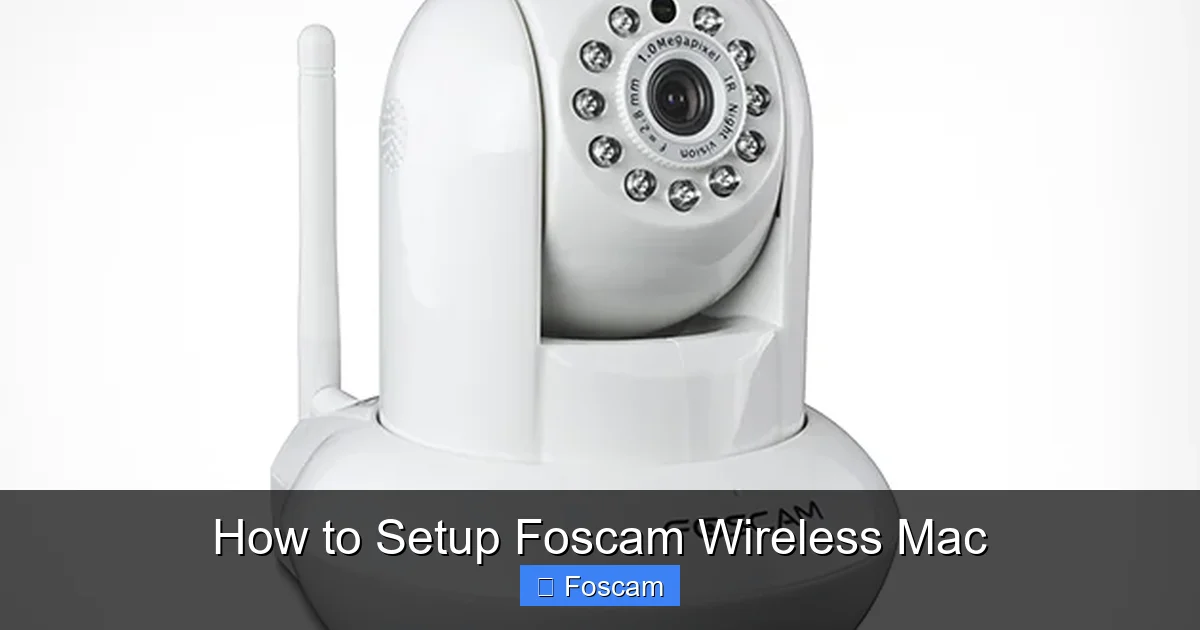 How to Setup Foscam Wireless Mac