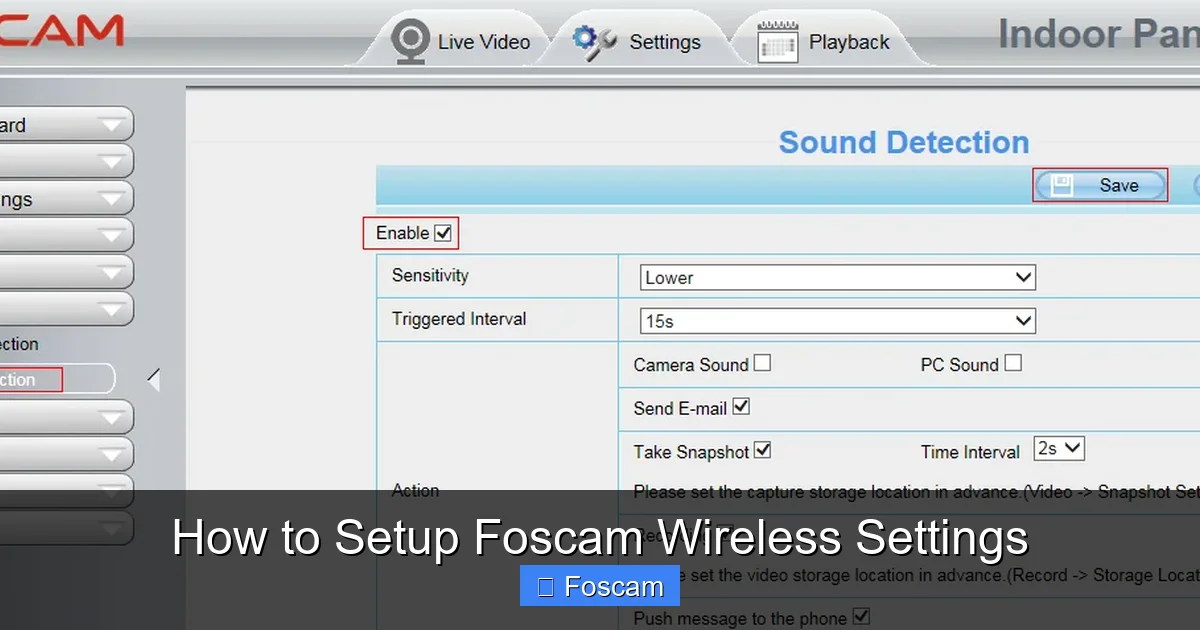 How to Setup Foscam Wireless Settings