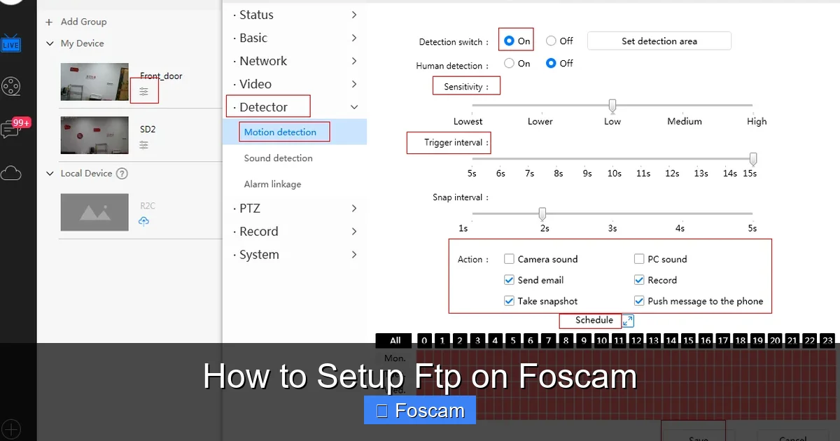 How to Setup Ftp on Foscam