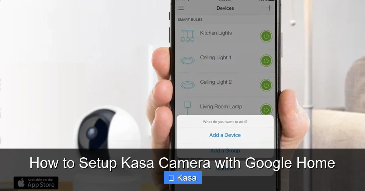 How to Setup Kasa Camera with Google Home