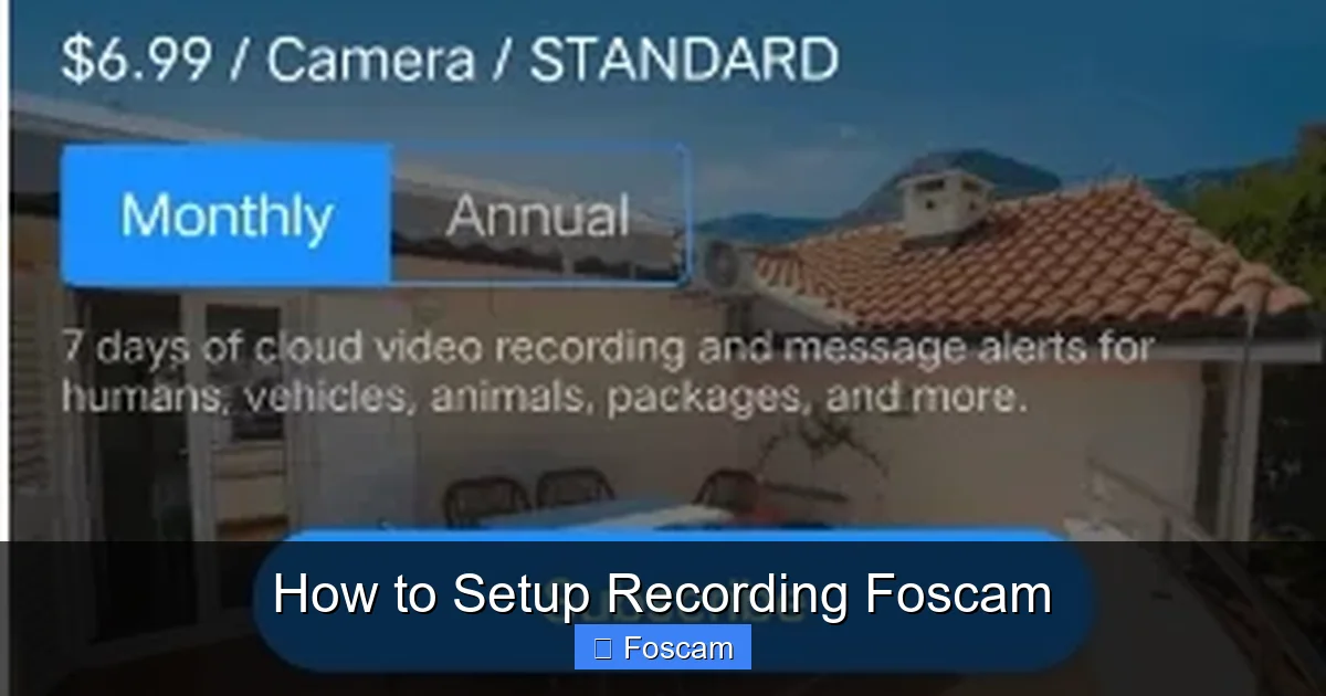How to Setup Recording Foscam