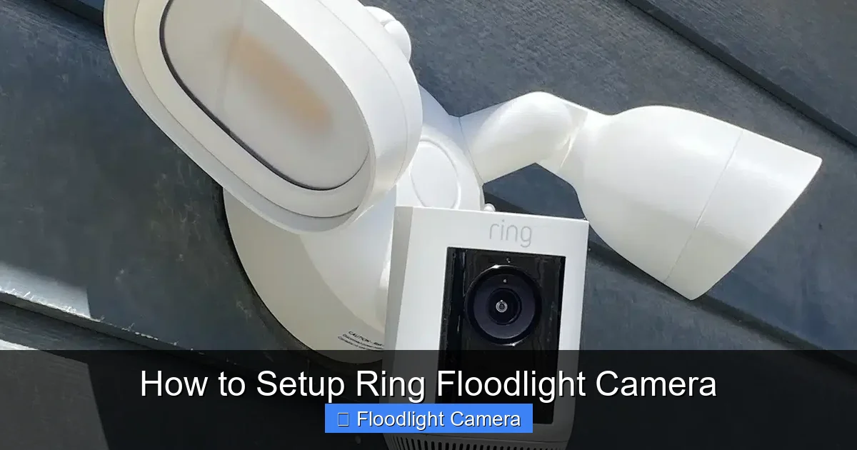 How to Setup Ring Floodlight Camera