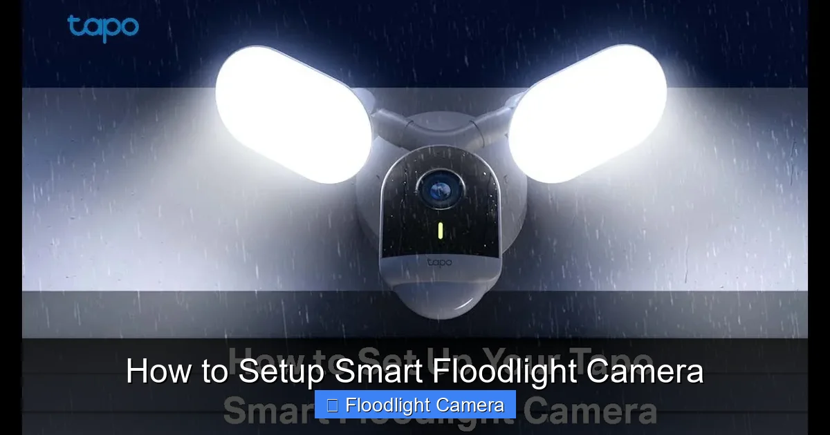How to Setup Smart Floodlight Camera
