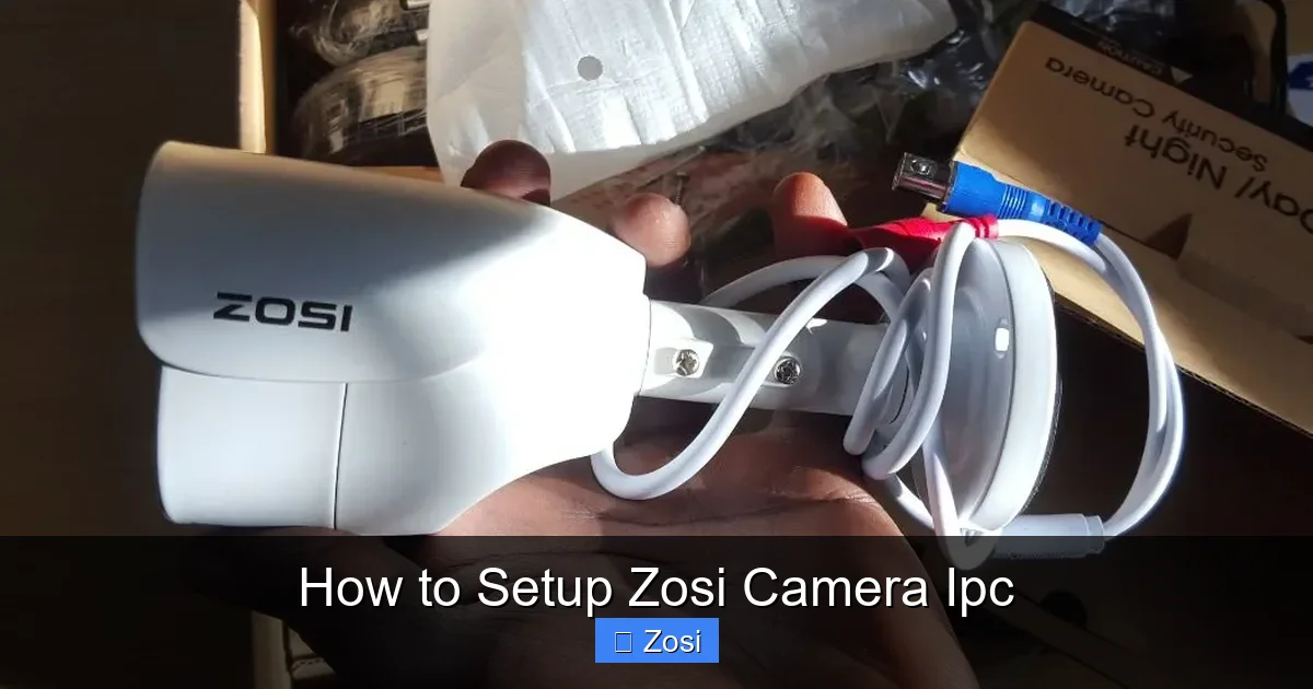 How to Setup Zosi Camera Ipc