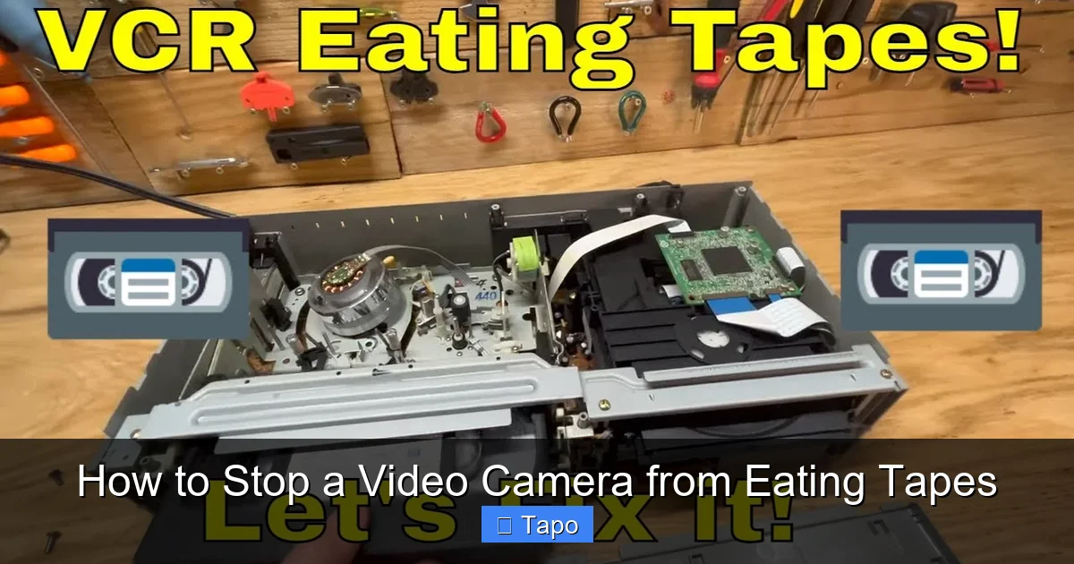How to Stop a Video Camera from Eating Tapes