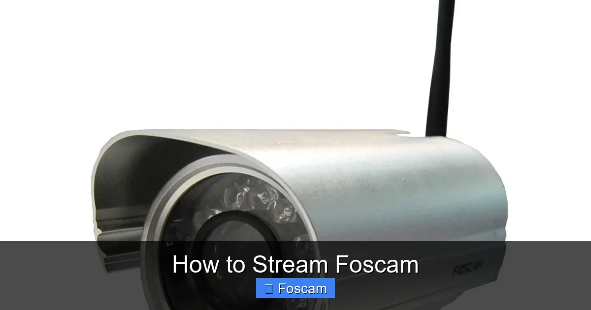 How to Stream Foscam
