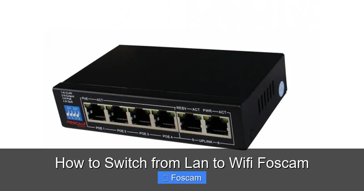 How to Switch from Lan to Wifi Foscam