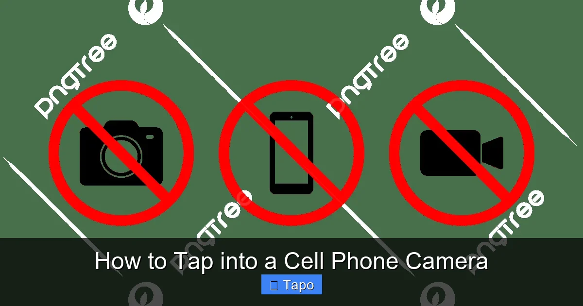 How to Tap into a Cell Phone Camera