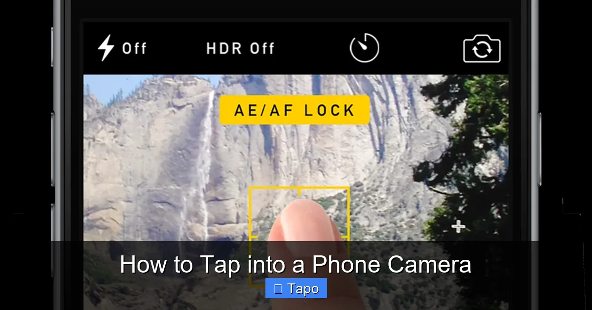 How to Tap into a Phone Camera