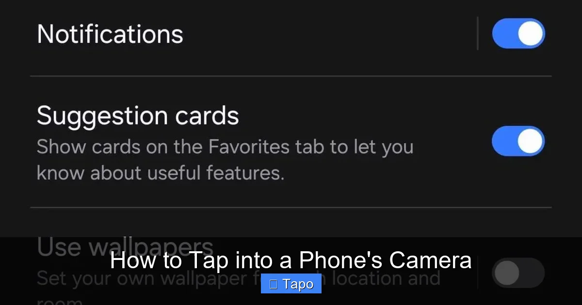 How to Tap into a Phone's Camera