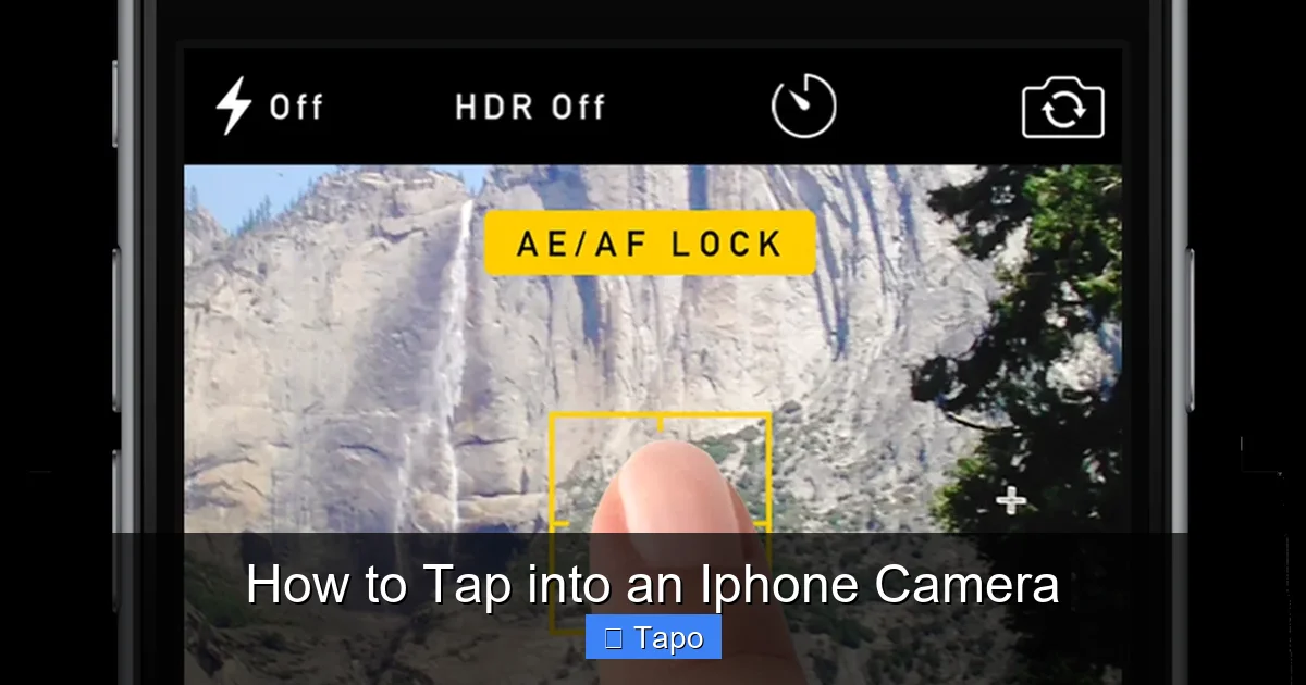 How to Tap into an Iphone Camera