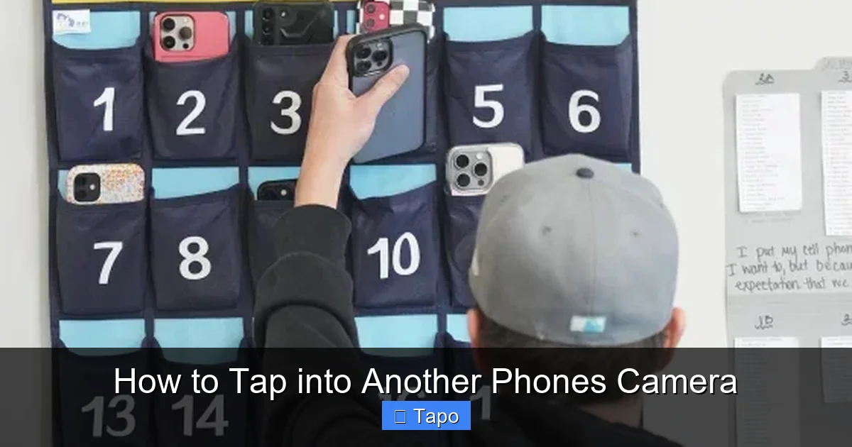 How to Tap into Another Phones Camera