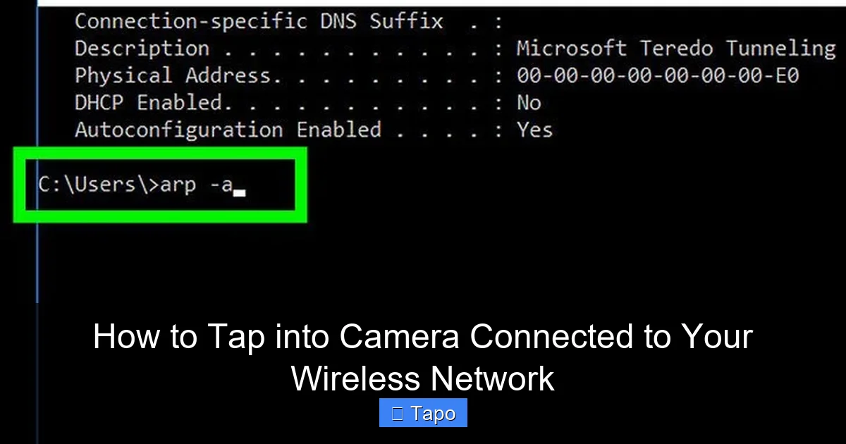 How to Tap into Camera Connected to Your Wireless Network