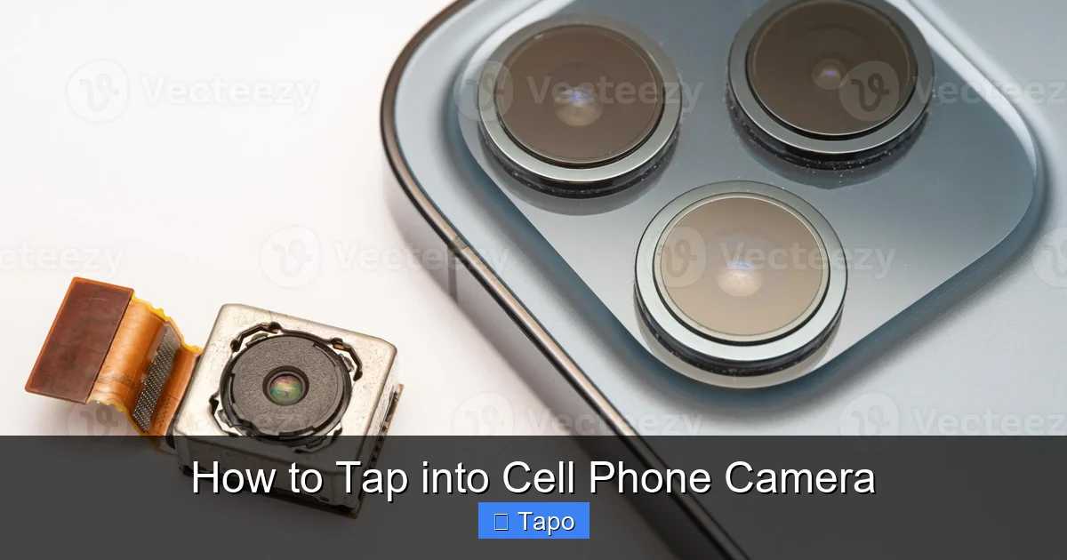 How to Tap into Cell Phone Camera
