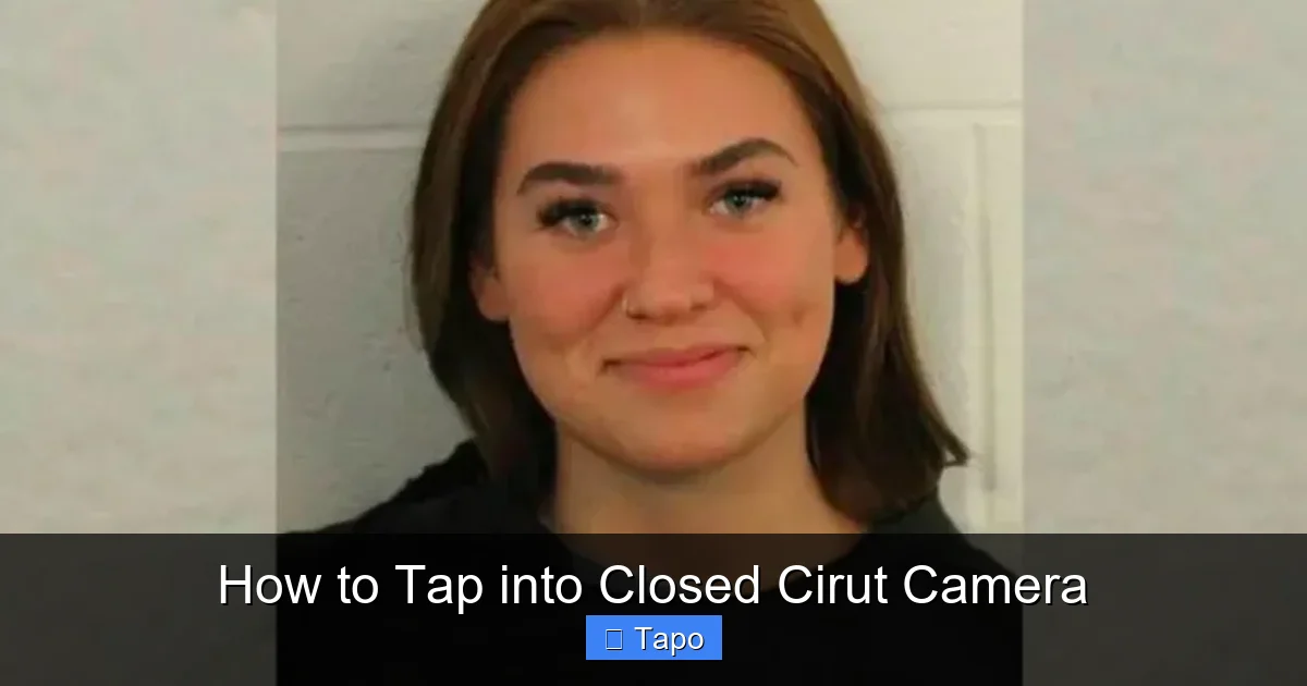 How to Tap into Closed Cirut Camera