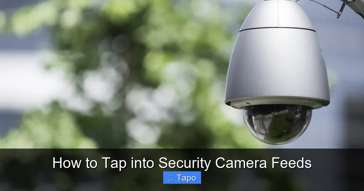 How to Tap into Security Camera Feeds