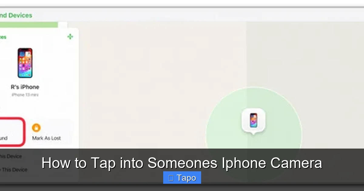 How to Tap into Someones Iphone Camera