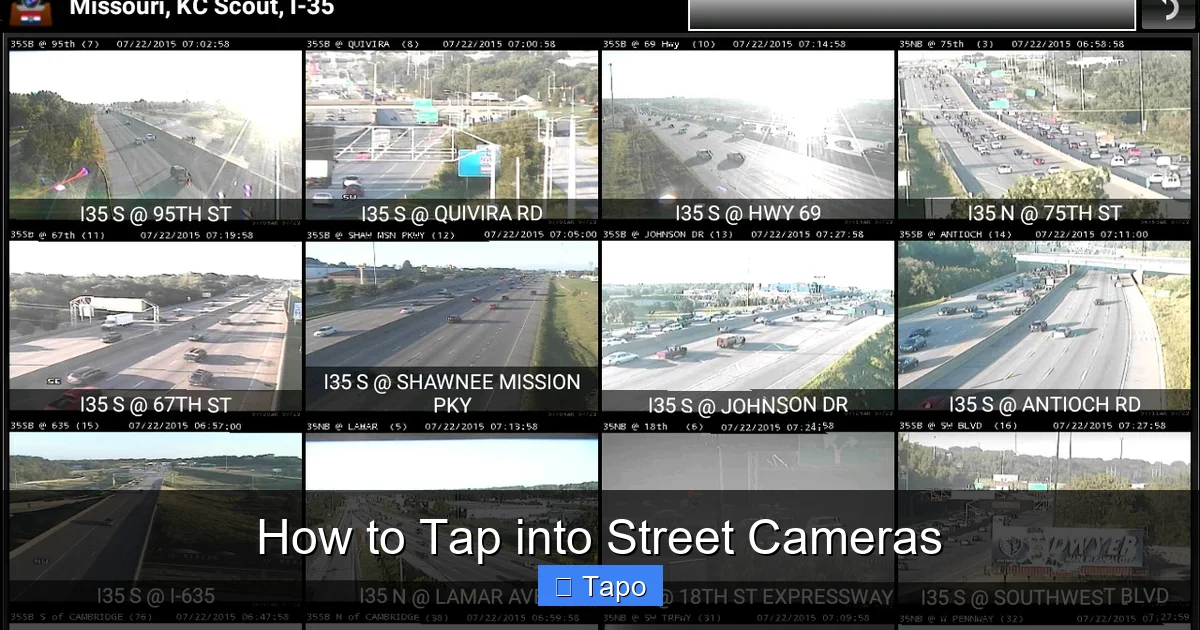 How to Tap into Street Cameras