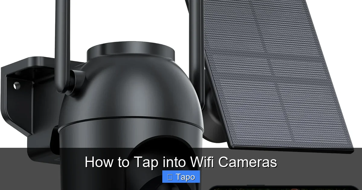 How to Tap into Wifi Cameras