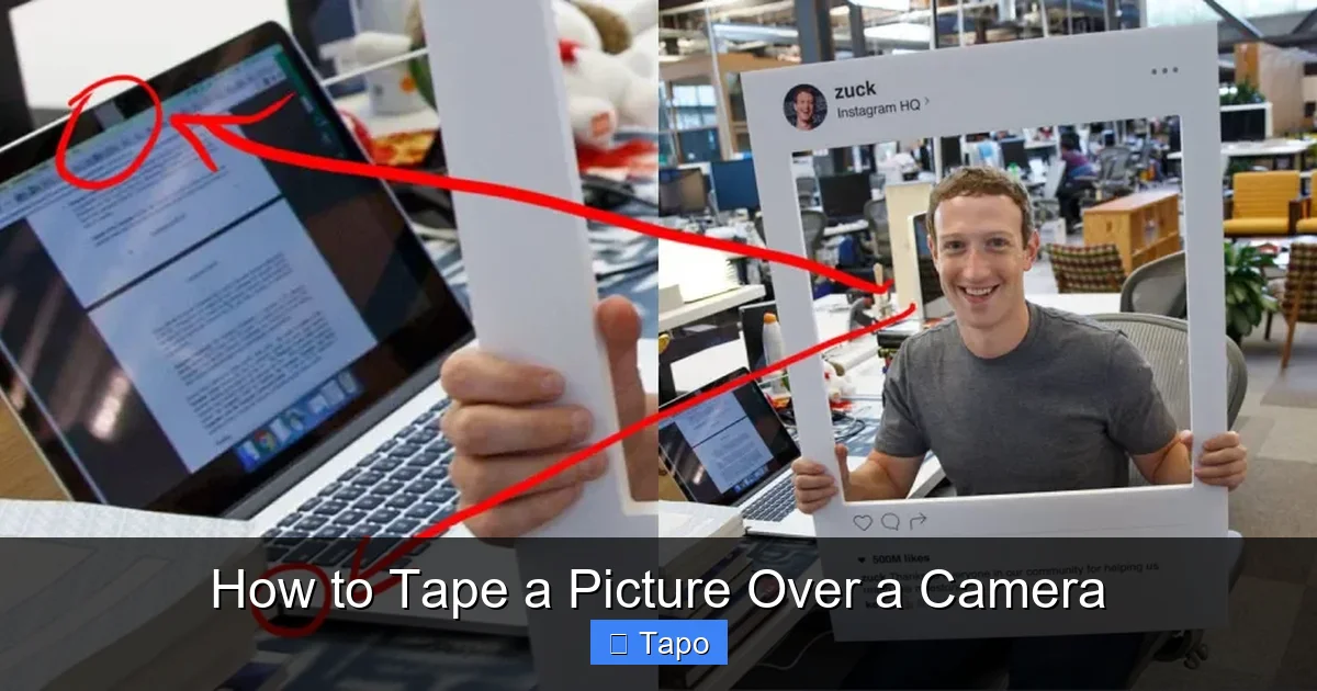 How to Tape a Picture Over a Camera