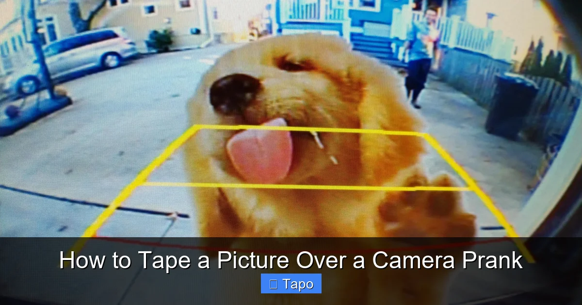 How to Tape a Picture Over a Camera Prank