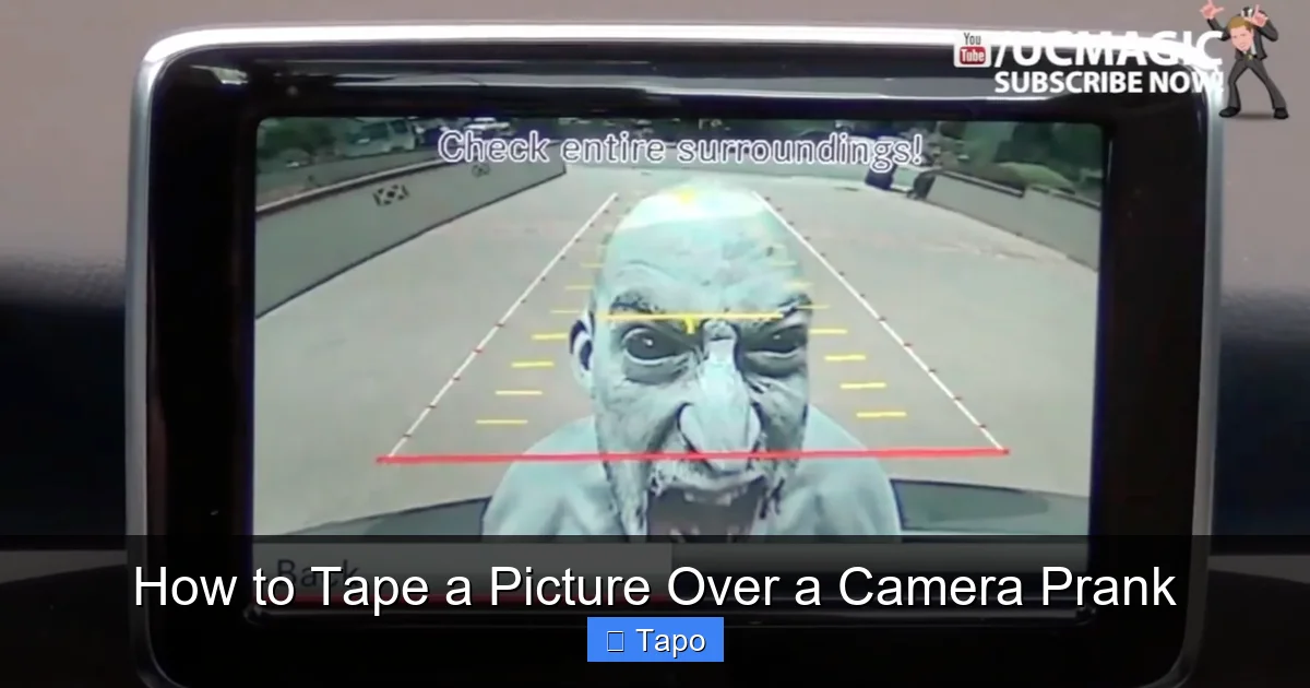 How to Tape a Picture Over a Camera Prank