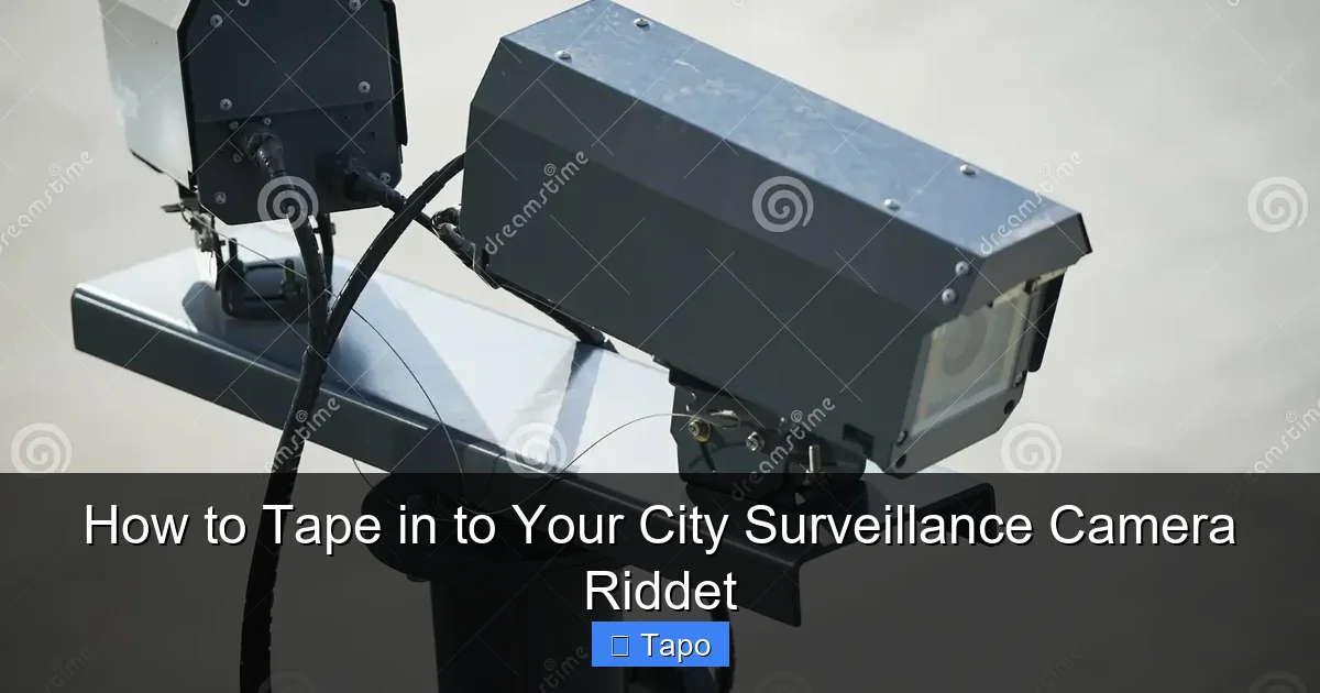 How to Tape in to Your City Surveillance Camera Riddet